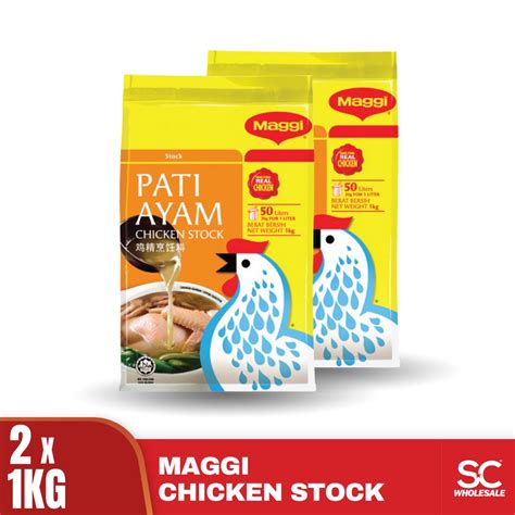 Maggi Chicken Stock Pati Ayam 1kg X 2 Twin Pack Shopee Malaysia