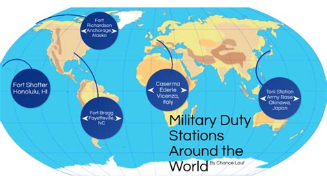 Military Duty Stations Around the World by Chance Lauf on Prezi