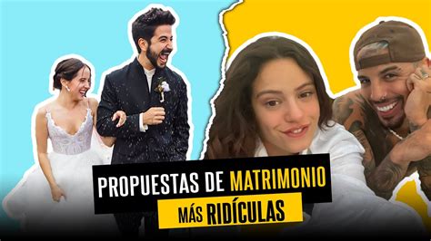 Propuestas De Matrimonio Más Ridiculas De Famosas Youtube