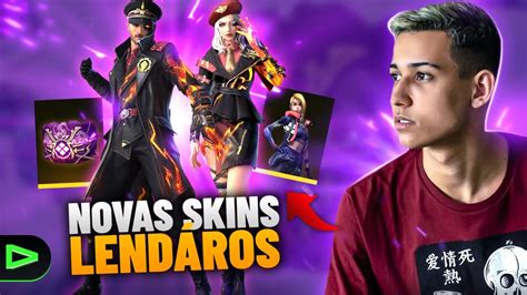 Free Fire Ao Vivo Novas Skins Lendarias Treinamento Emulador