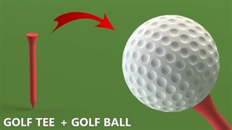 Golf Ball And Golf Tee 3d Model 3d Printable Cgtrader