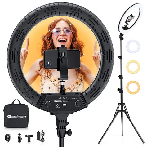 Buy 18 Inch Ring Light With Tripod Stand Yesker LED Ringlight Color