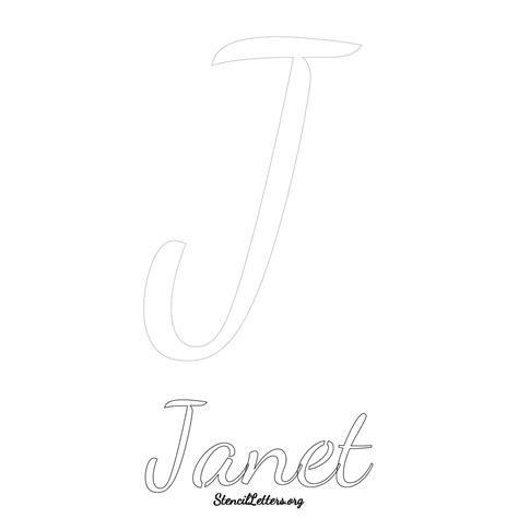 Janet Free Printable Name Stencils With 6 Unique Typography Styles And