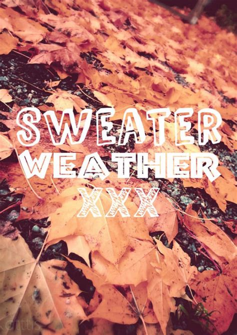 Sweater Weather Quotes Tumblr