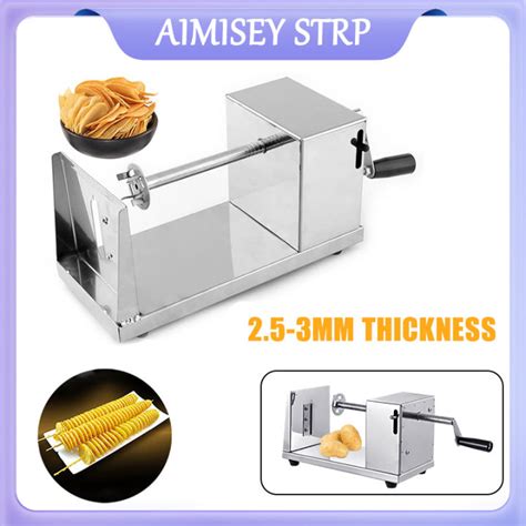 Potato Slicer Manual Stainless Steel Twisted Vegetable Spiral Shaped