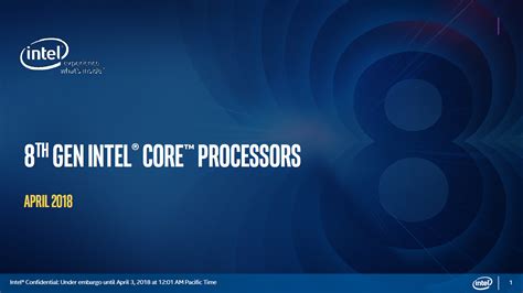 Intel Launches Fastest Core i9 8th Gen Notebook CPU, Full Lineup Specs