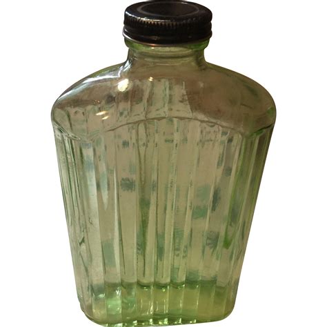 Vintage Green Depression Glass Refrigerator Water Bottle Green Ribbed From Parkersplace On Ruby Lane