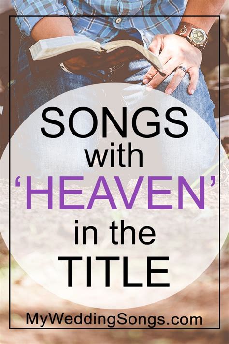 Heaven Songs List - Songs With Heaven in the Title | My Wedding Songs