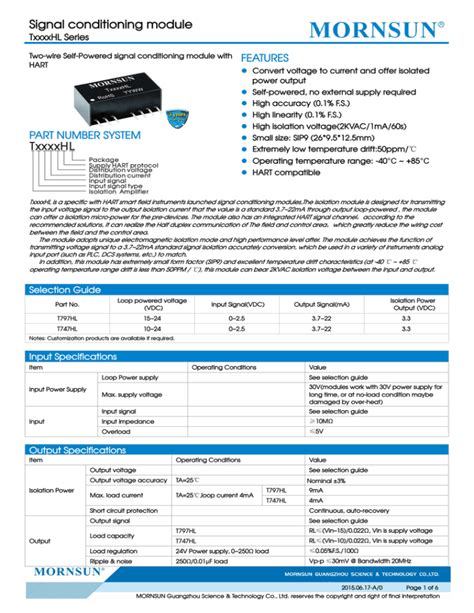 Signal conditioning module