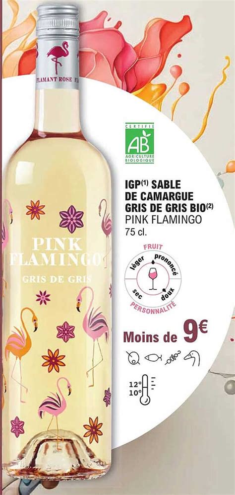 Promo Igp Sable De Camargue Gris De Gris Bio Pink Flamingo Chez E