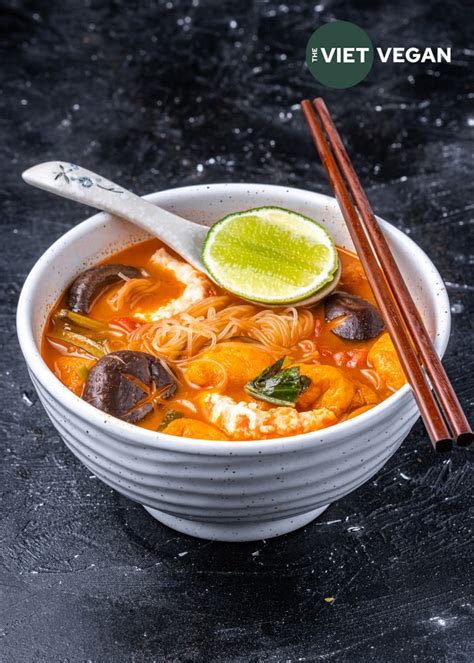 Vegan Tom Yum Noodle Soup The Viet Vegan