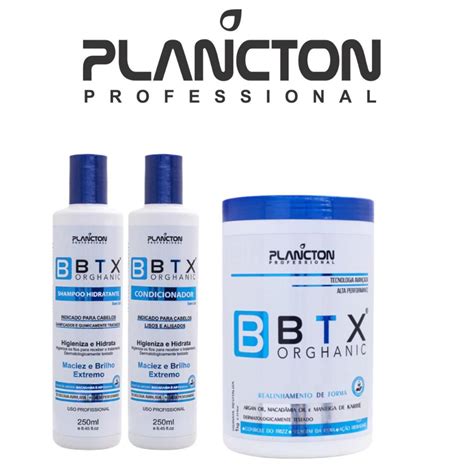 Kit Btx Orghanic Redu O De Volume Sem Formol Semanas Plancton