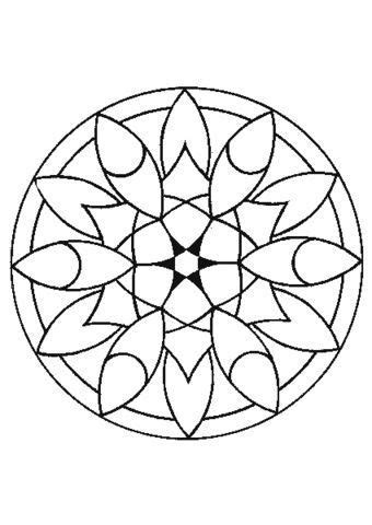 Onam Pookalam Designs Outline 13 Mandala Coloring Pages Mandala