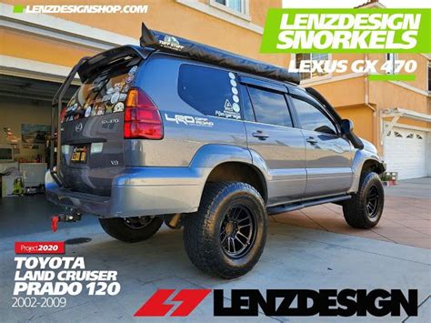 Lexus Gx 470 Toyota Land Cruiser Prado 120 Lenzdesign Snorkels Lexus Gx Lexus Toyota