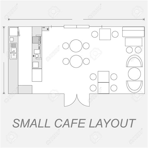 Small Cafe Layout Small Coffee Shop Floor Plan With Dimensions Modern