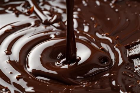 Premium Photo Spoon Pouring Chocolate Into Bowl