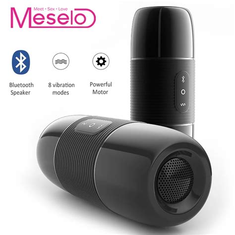 Meselo Bluetooth Audio Male Masturbator For Man 10 Modes Vibrator Bluetooth Speaker Artificial