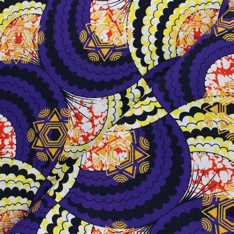 Tissu Wax Africain Paillettes Kouand Violet Ma Petite Mercerie