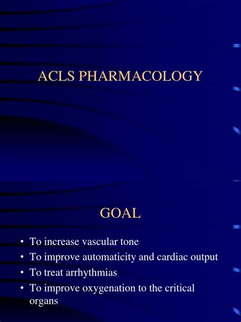 Pdf Acls Pharmacology 2010v2 Dokumentips