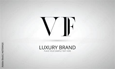 VF V Vf Initial Logo Initial Based Abstract Modern Minimal Creative