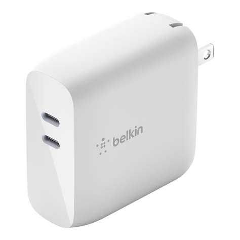 Dual Usb C Pd Gan Wall Charger 68w Belkin Belkin Us