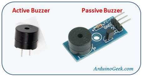 handle active buzzer  arduino arduino geek