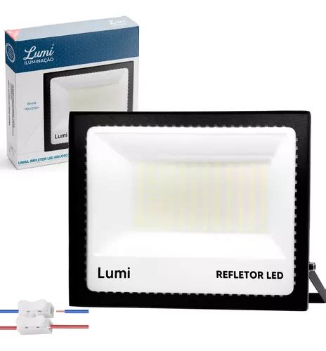 Lumin Ria Refletor Holofote Super Led W Ip Bivolt Lumi