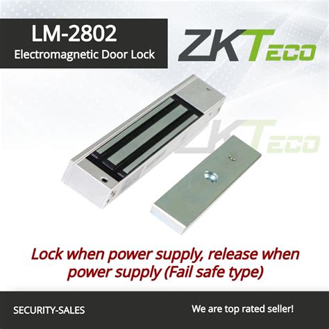 Lm Zkteco Up To Lbs Electromagnetic Door Lock With Led