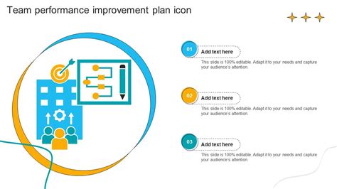 Team Performance Improvement Plan Icon Improvement Plan SS PPT Slide