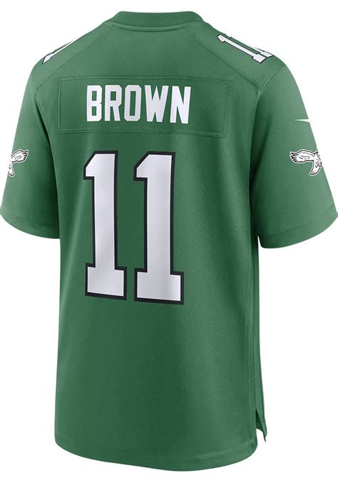 AJ Brown Philadelphia Eagles Alternate Game Jersey - KELLY