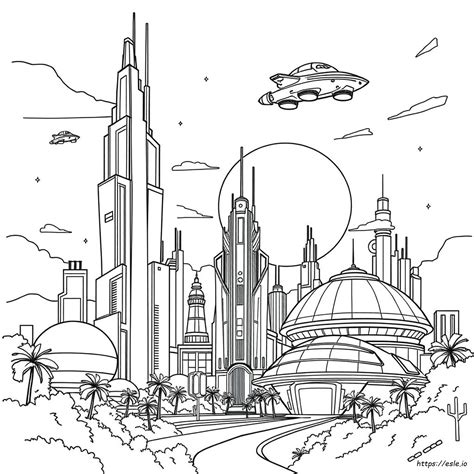 city coloring pages