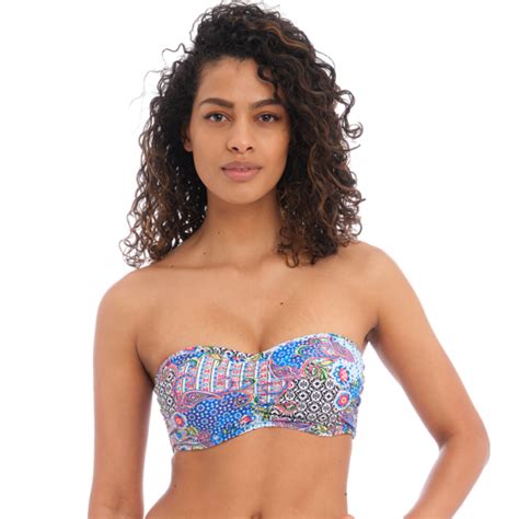 Freya Bademode Boho Breeze Bandeau Bikini Oberteil Multi Annadiva