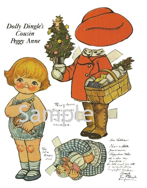 Vintage Dolly Dingle And Friends Holiday Paper Dolls Digital PDF File