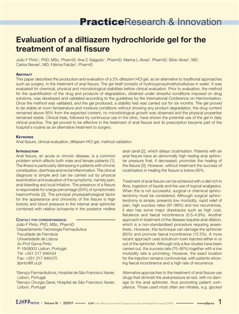 Pdf The Degree Of Patient Satisfaction With Diltiazem Gel In The Treatment Of Anal Fissures