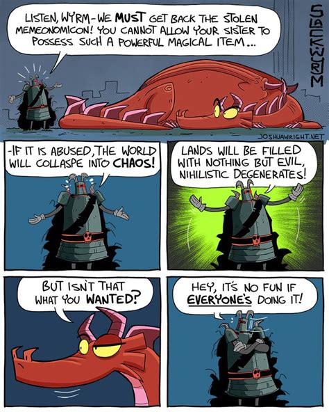 Slack Wyrm Slack Wyrm Dragon Comic Funny Comic Strips