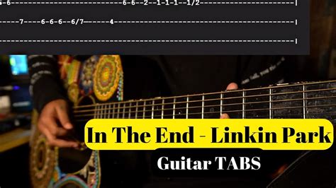 In The End Linkin Park Guitar Intro Tabs For Beginners With