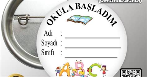 Okula Hoşgeldin Rozeti 20