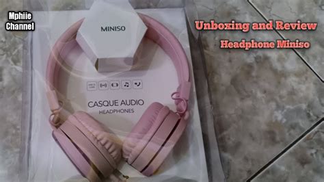 Unboxing And Review Headphone Miniso YouTube