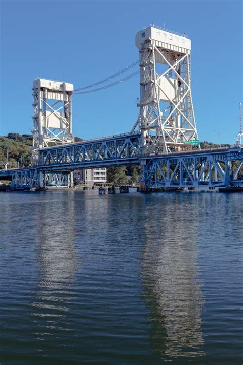 Portage Canal Lift Bridge - Houghton, Michigan - September 2021 Stock ...