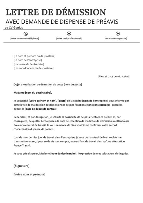 Comment Crire Une Lettre De D Mission Mod Le Et Conseils