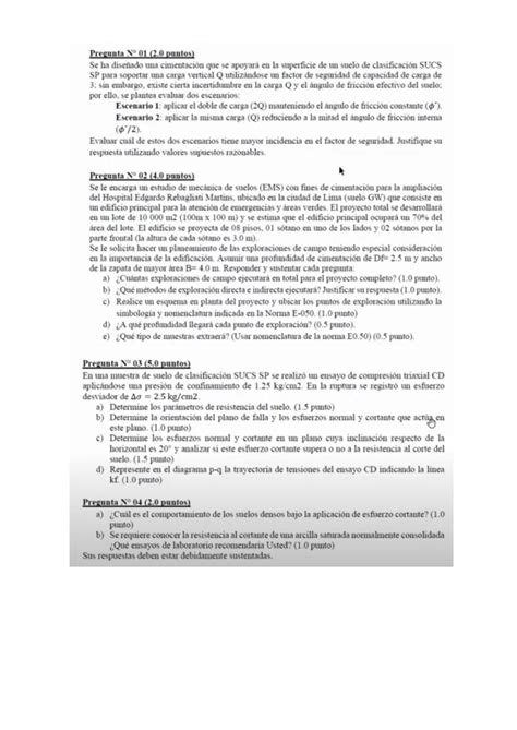 2023 02 Examen Parcial Cimentaciones Solucionario Con Enunciado