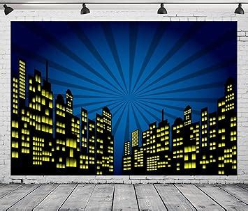 Corfoto X Ft Cartoon Super City Background For Super City Theme Party