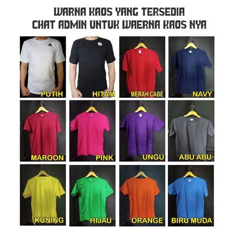 Jual Kaos Polos Cotton Combed 24s | Shopee Indonesia