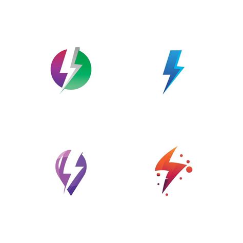 Thunderbolt logo and symbol vector 9512925 Vector Art at Vecteezy