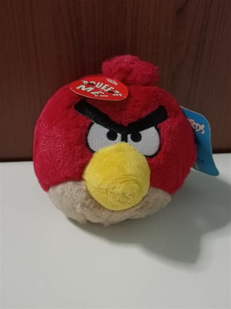 Angry Bird Red Soft Toy Plushie Plush Toy, Hobbies & Toys, Toys & Games on Carousell