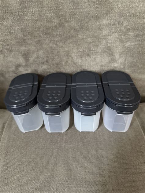 Tupperware Modular Mates Spice Shakers Set Of 4 Small 1843 Dark