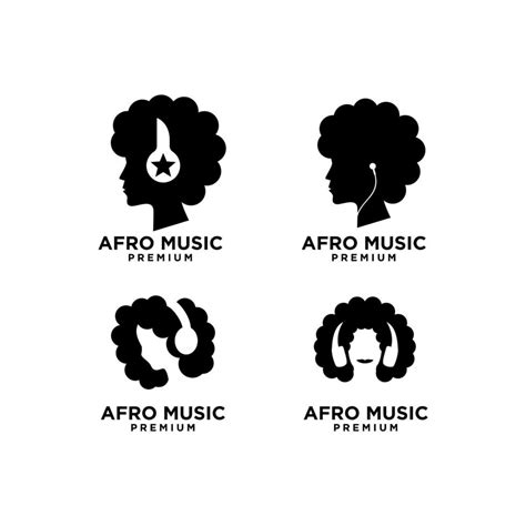 set collection afro music vector logo design 10262721 Vector Art at Vecteezy