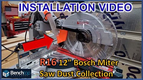 Miter Saw Dust Collection INSTALL GUIDE For 12 Bosch GCM12SD UPGRADED