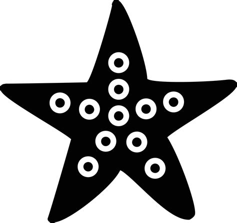 Starfish Glyph Icon Vector Art At Vecteezy