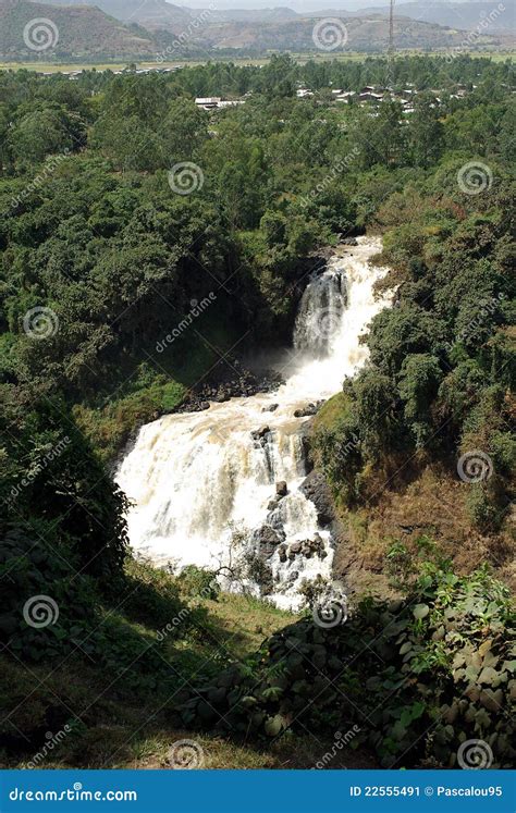 Waterfalls in Ethiopia stock image. Image of scenery - 22555491